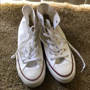 White hi-top Convers